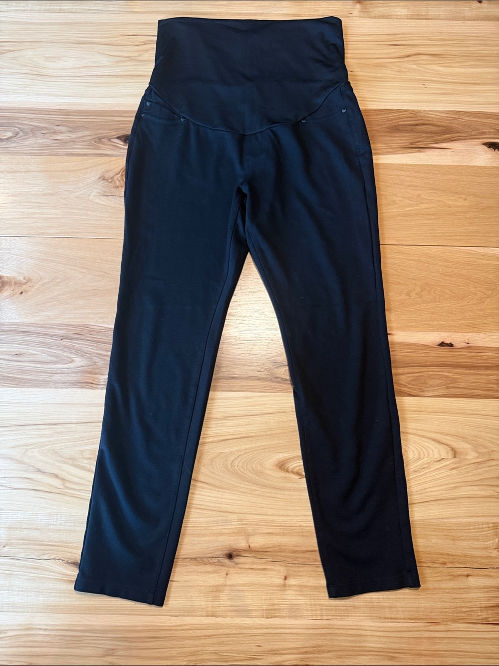 Liverpool Black Maternity Pull-On Leggings